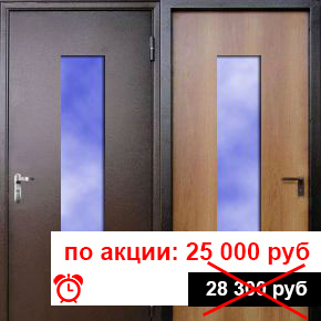 Дверь со стеклопакетом