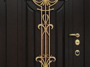 Двери с ковкой